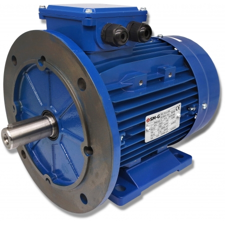SILNIK ELEKTRYCZNY Z KOŁNIERZEM 3kW 400V 1430obr WAŁEK 28mm 3-FAZOWY